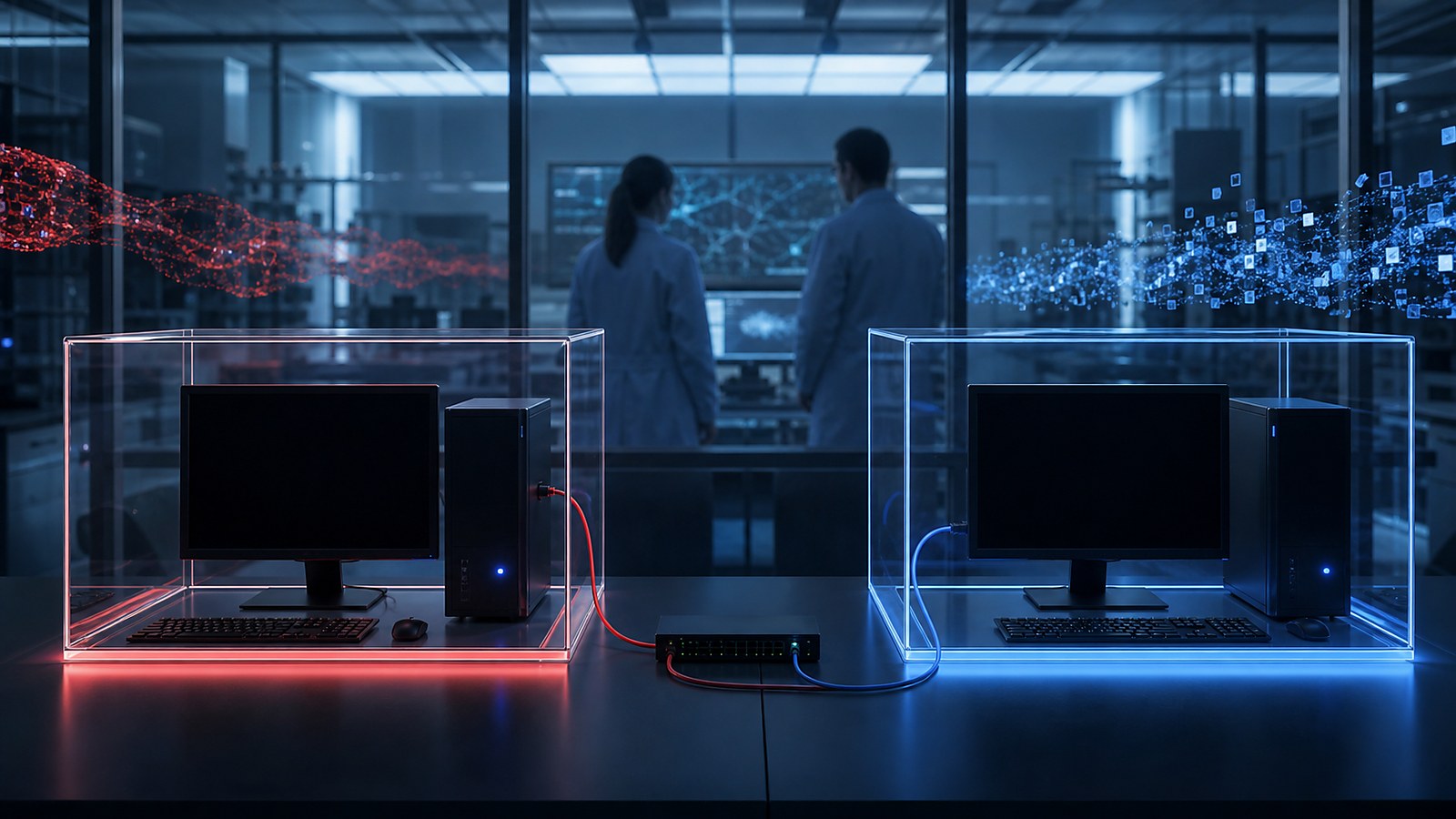 Ultra photorealistic cybersecurity image for Worms vs. Viruses: What’s the Real Difference?