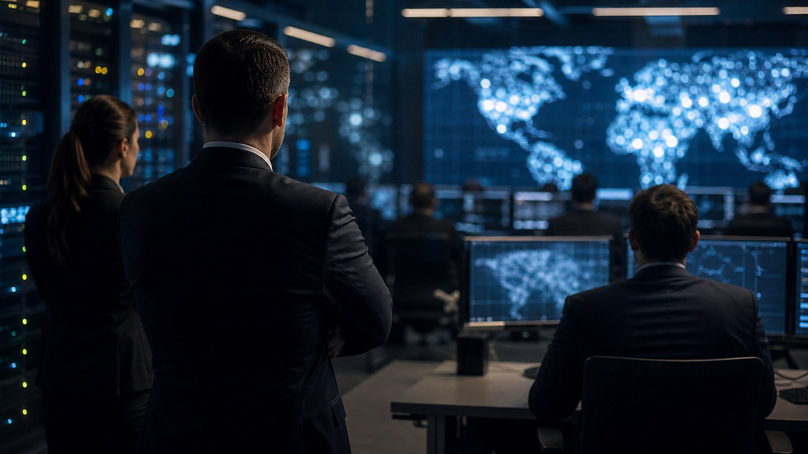 Ultra photorealistic cybersecurity image for State-Sponsored Malware: When Nations Go Cyber