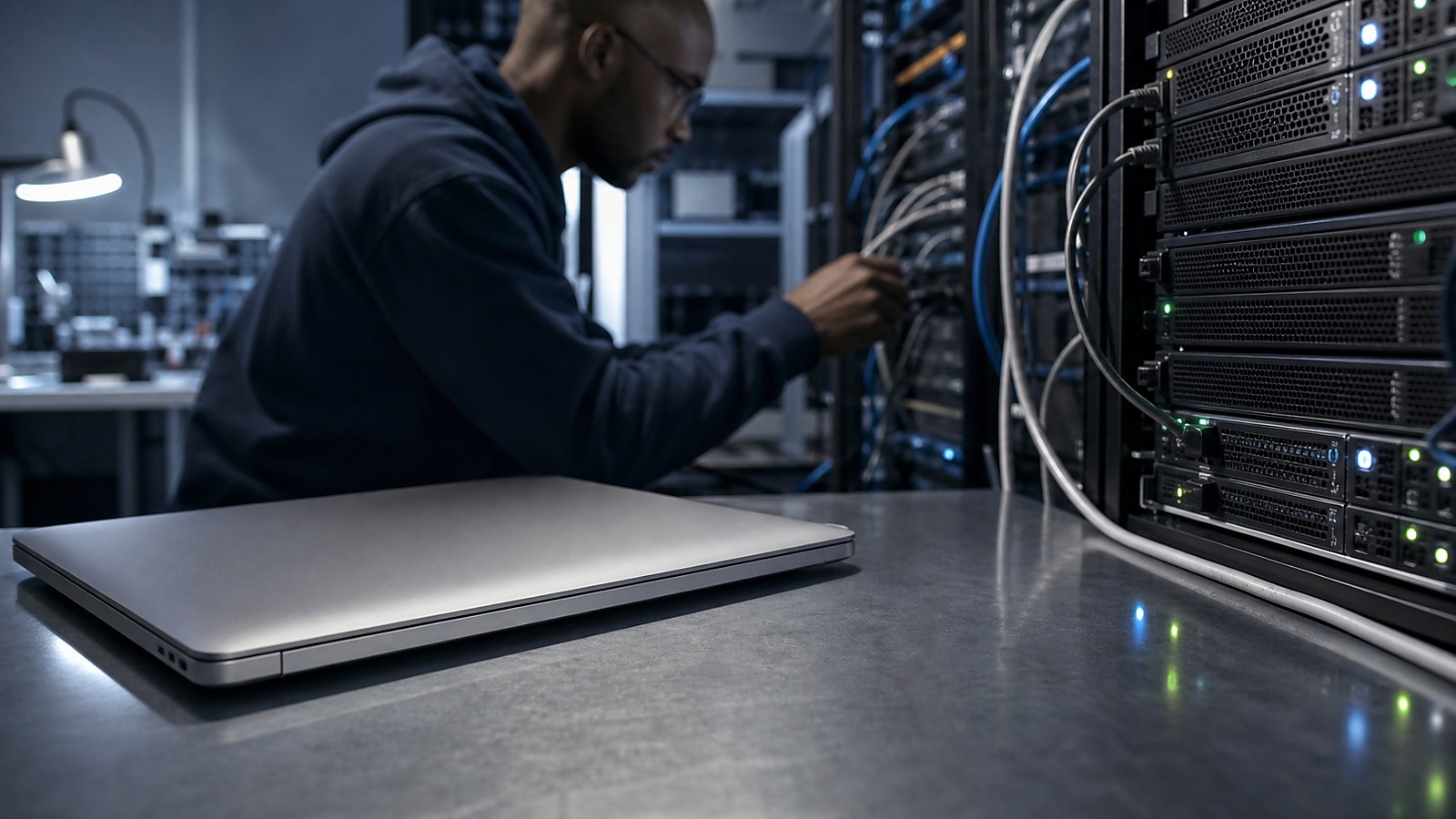 Ultra photorealistic cybersecurity image for Why Mac and Linux Aren’t Immune to Malware