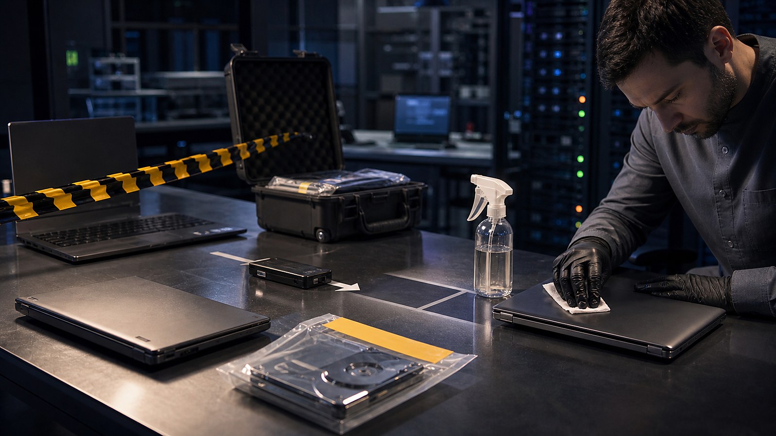 Ultra photorealistic cybersecurity image for The Lifecycle of a Virus: From Creation to Eradication