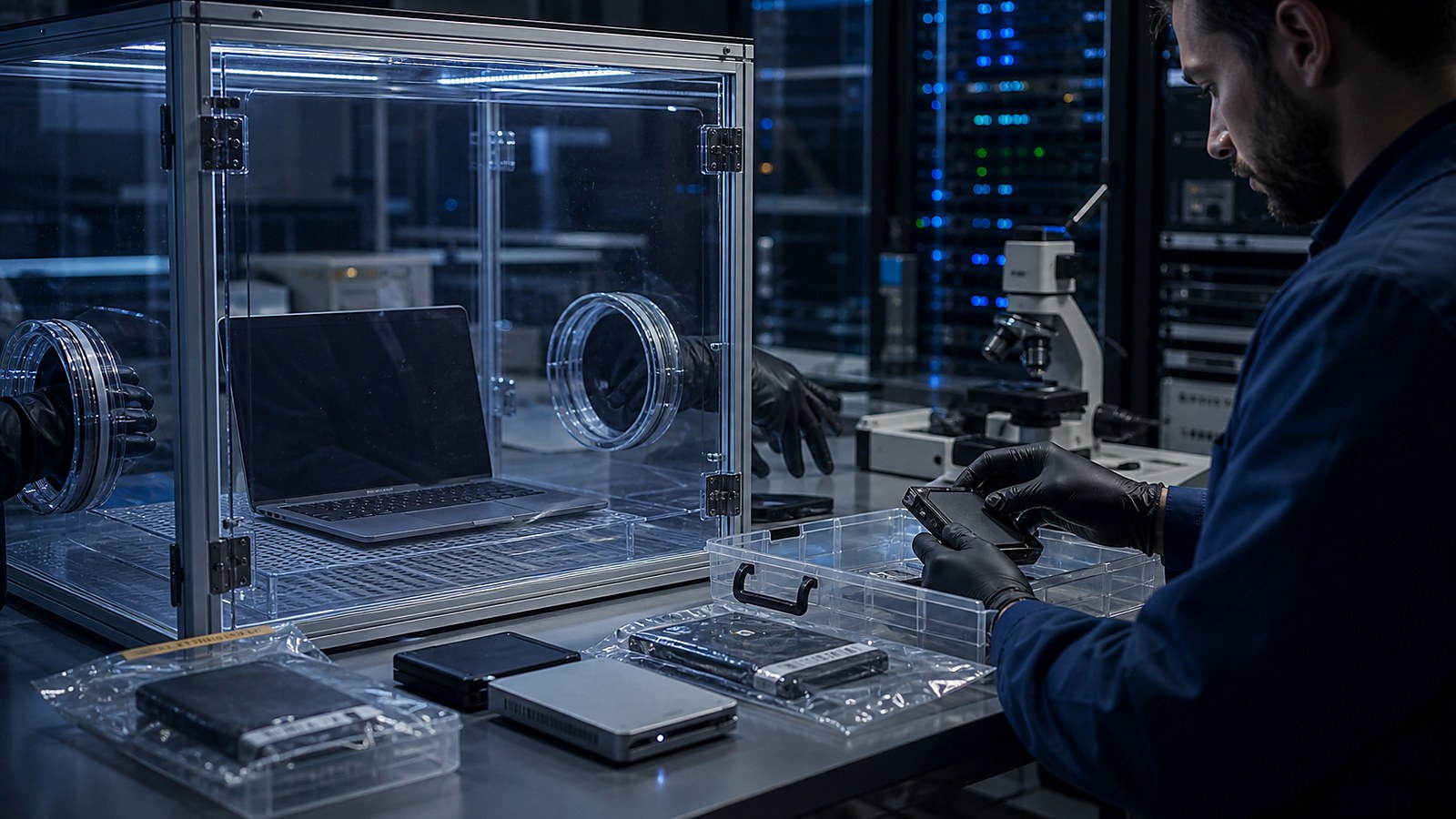 Ultra photorealistic cybersecurity image for Inside a Malware Sandbox: How Analysts Dissect Code