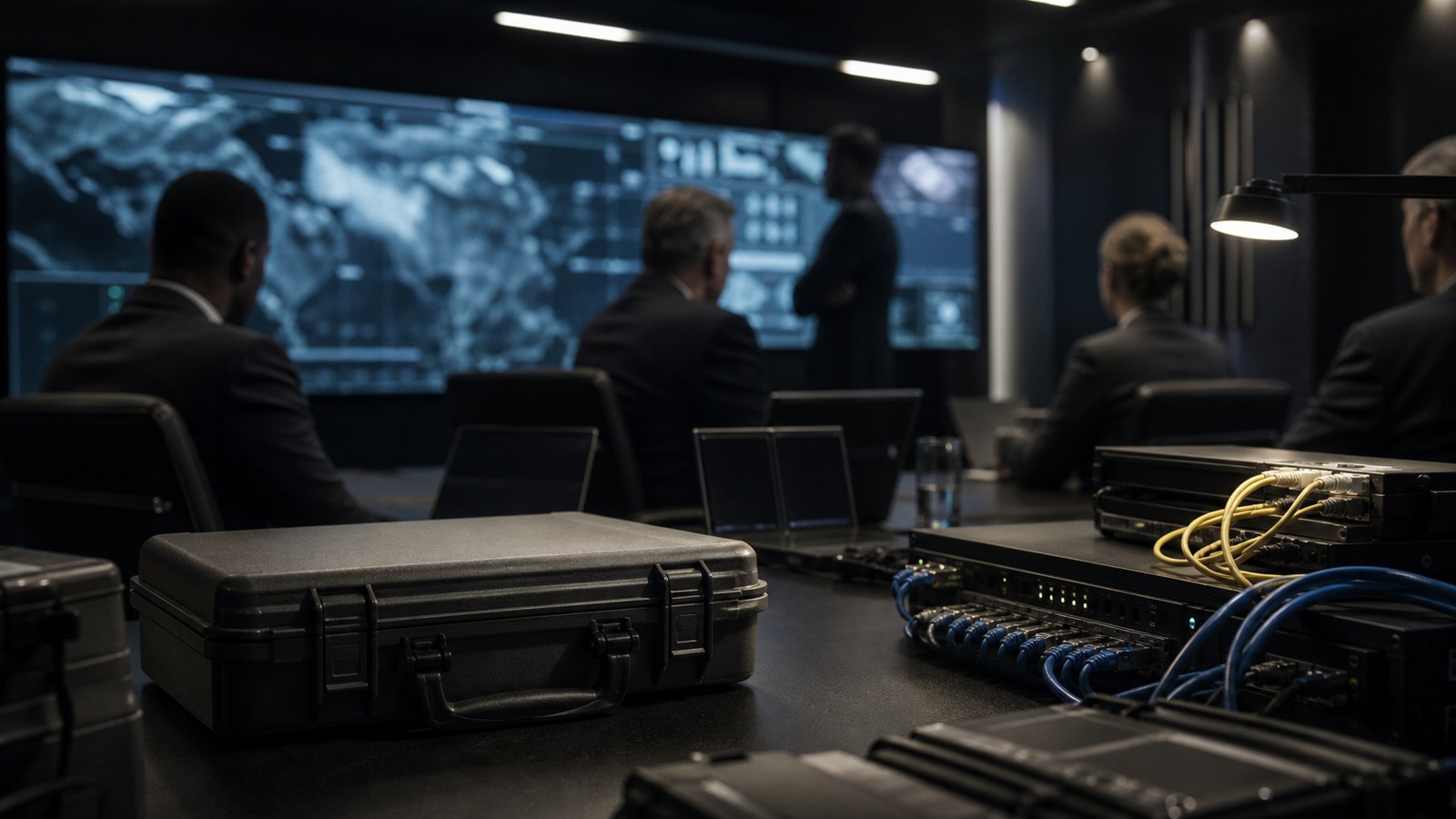 Editorial cybersecurity scene for Nation-State Attacks Explained: How Governments Use Cyber Power