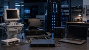 Editorial cybersecurity scene for The Rise of Modern Ransomware: Why No Organization Is Safe