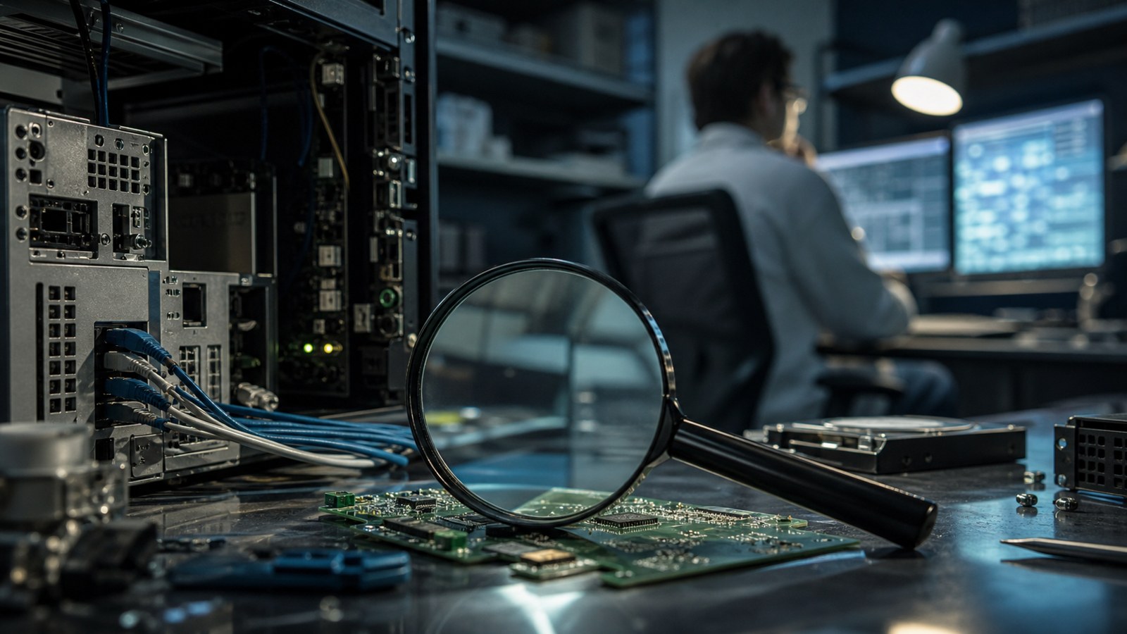 Editorial cybersecurity scene for What Is a Zero-Day Exploit? How Unknown Vulnerabilities Become Major Cyber Threats