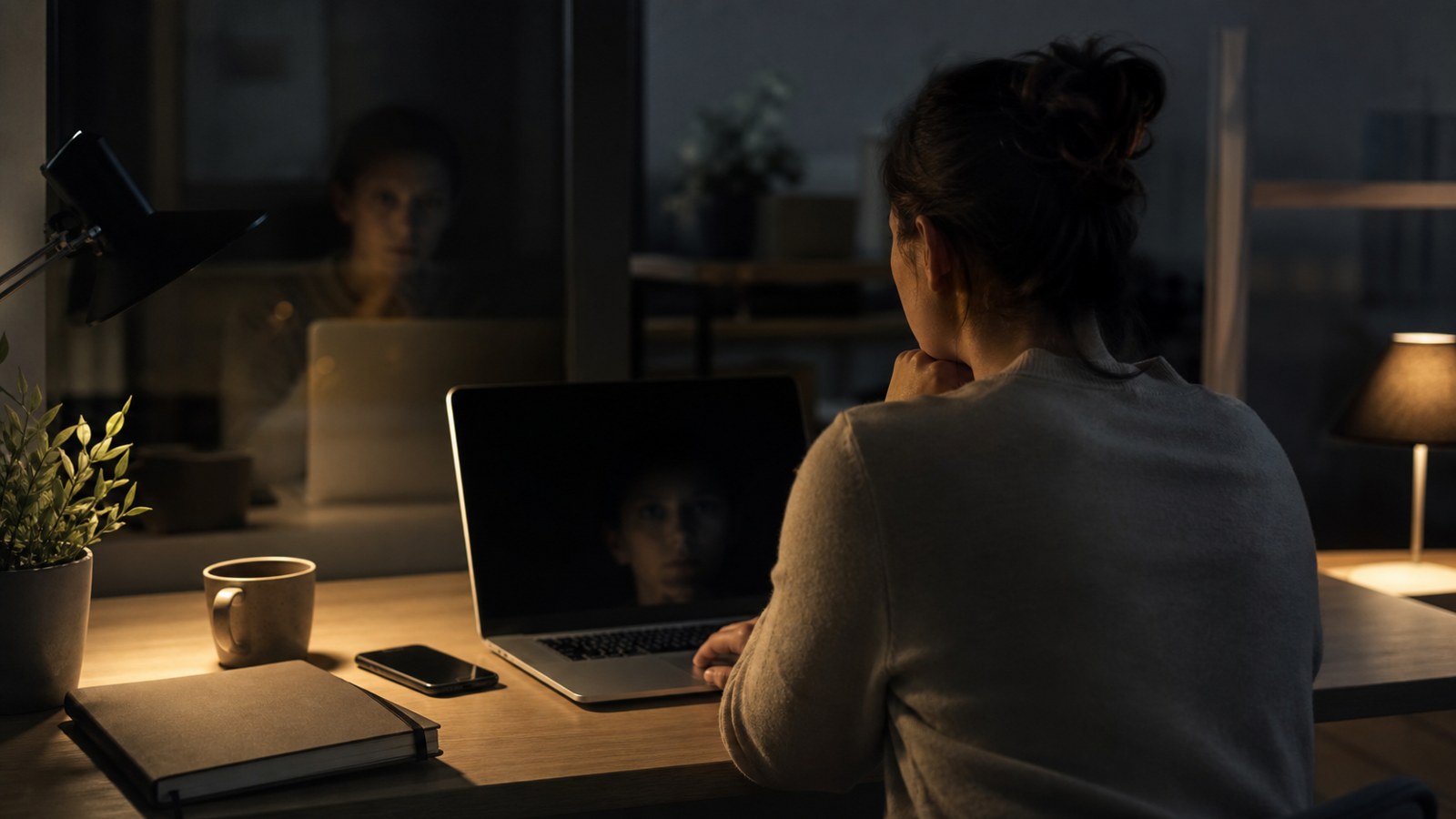 Editorial cybersecurity scene for What Is Spyware? How It Works, Spreads, and Steals Your Data