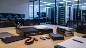Editorial cybersecurity scene for Cloud Security Best Practices Every Business Should Follow