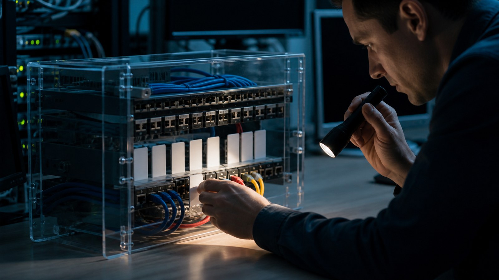 Editorial cybersecurity scene for Penetration Testing Explained: How Security Teams Find Hidden Weaknesses