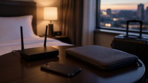 Editorial cybersecurity scene for What Is a VPN? A Beginner’s Guide to Safer and More Private Browsing